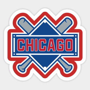 Chicago Cubs Baseball Sticker